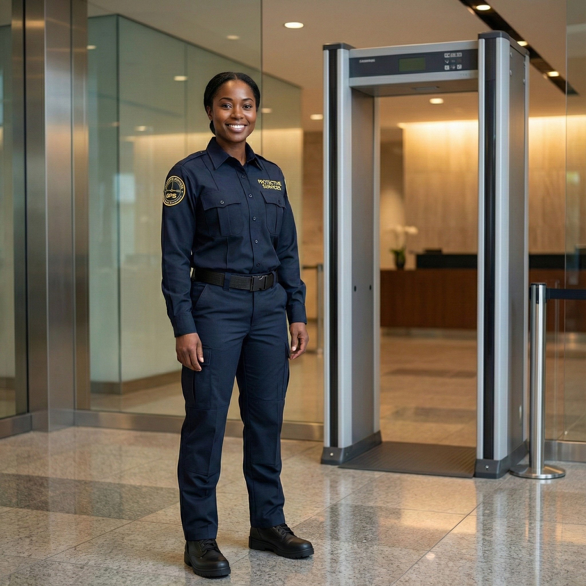 Unarmed security officer at a Connecticut commercial property